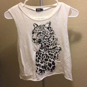 Pacsun Cheetah crop tank